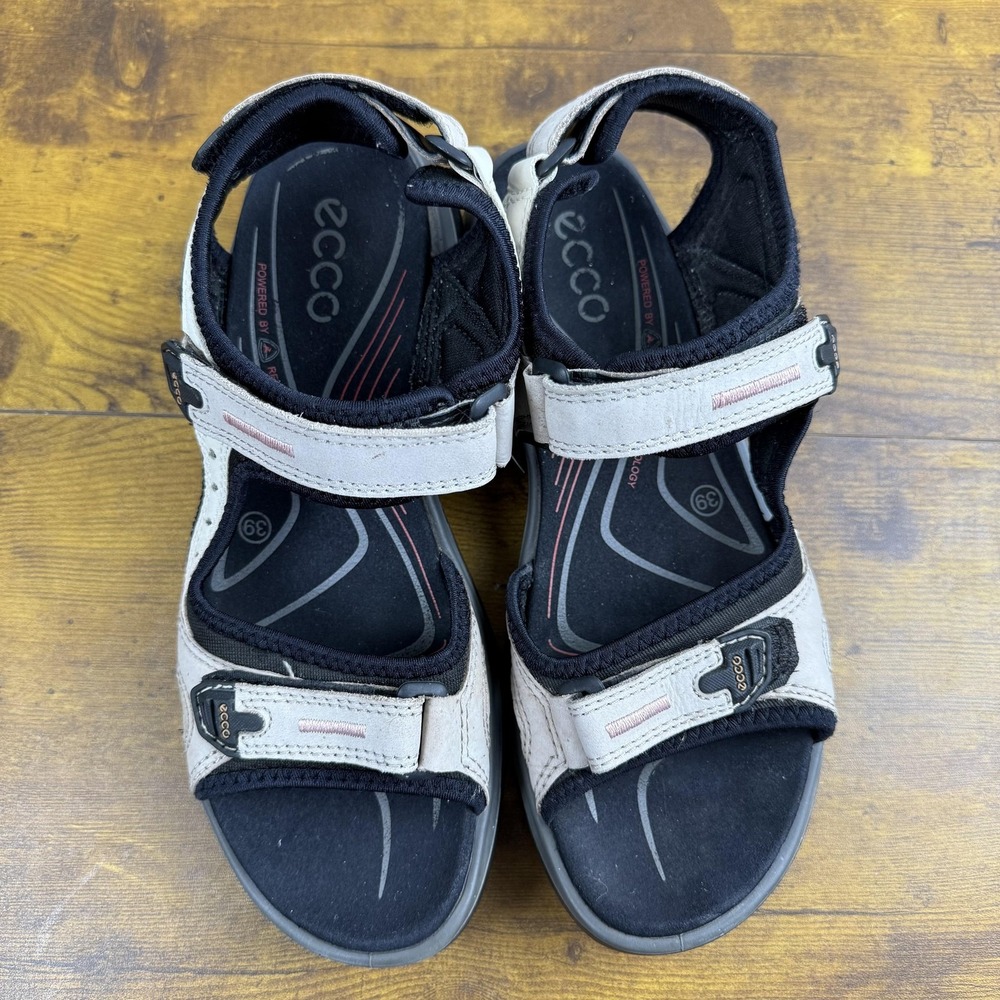ECCO Yuctan Sandals Womens Size 39 US 8-8.5 Beige Strappy Hiking Shoes Outdoor - Picture 4 of 8
